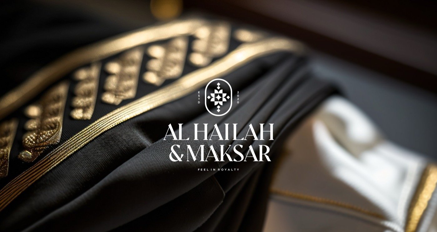 Al Hailah & Maksar, Luxury fashion · identity by Laith Aljunaidy